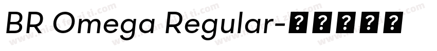 BR Omega Regular字体转换